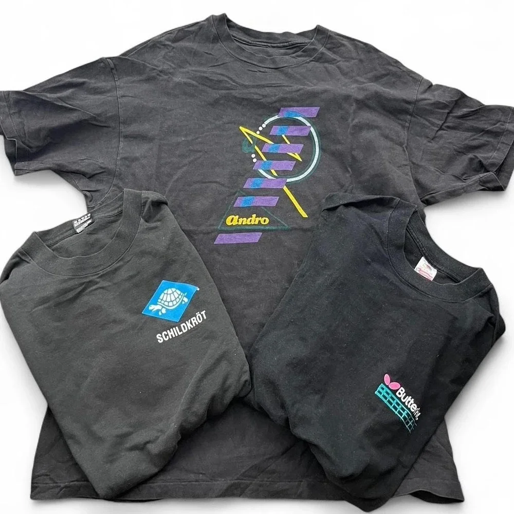 3 vintage 90s T-shirts - Andro, Schildkröt and Butterfly 90s